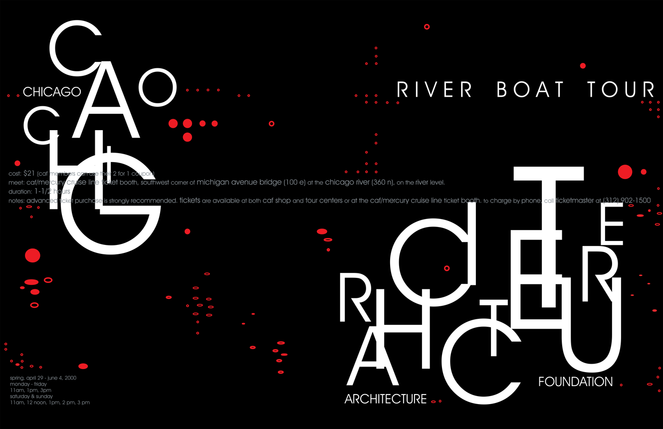 Daniel Sanchez, Type as Image, River Cruise, Year 1, 2000, SAIC
