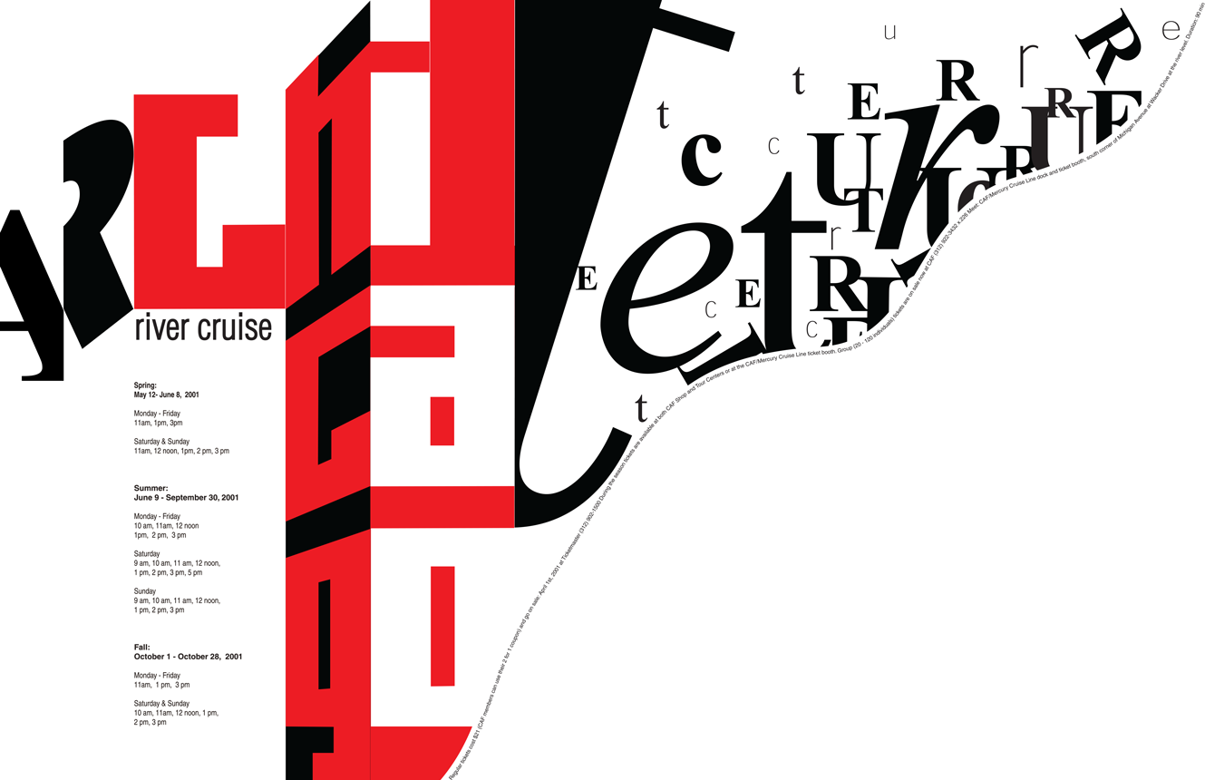 Albena Ivanova, Type as Image, River Cruise, Year 1, 2001, SAIC