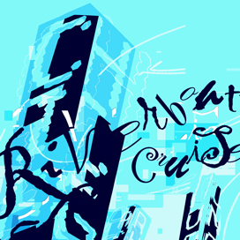 Megan Anderson, Type as Image, River Cruise, Year 1, 2002, SAIC