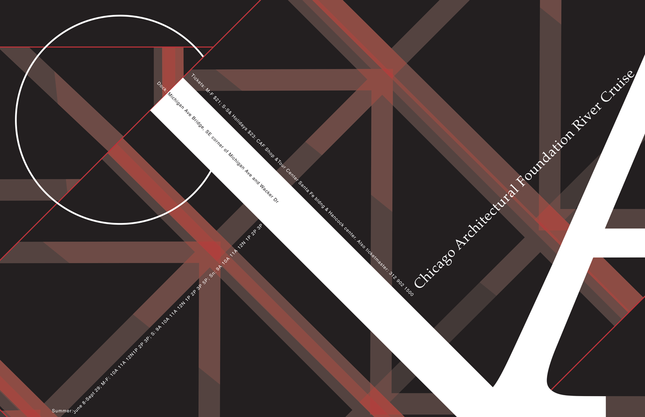 Megan Anderson, Type as Image, River Cruise, Year 1, 2002, SAIC