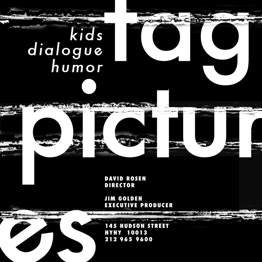 Robert Hartzell, Type as Image, Tag Pictures, Year 1, 2003, SAIC