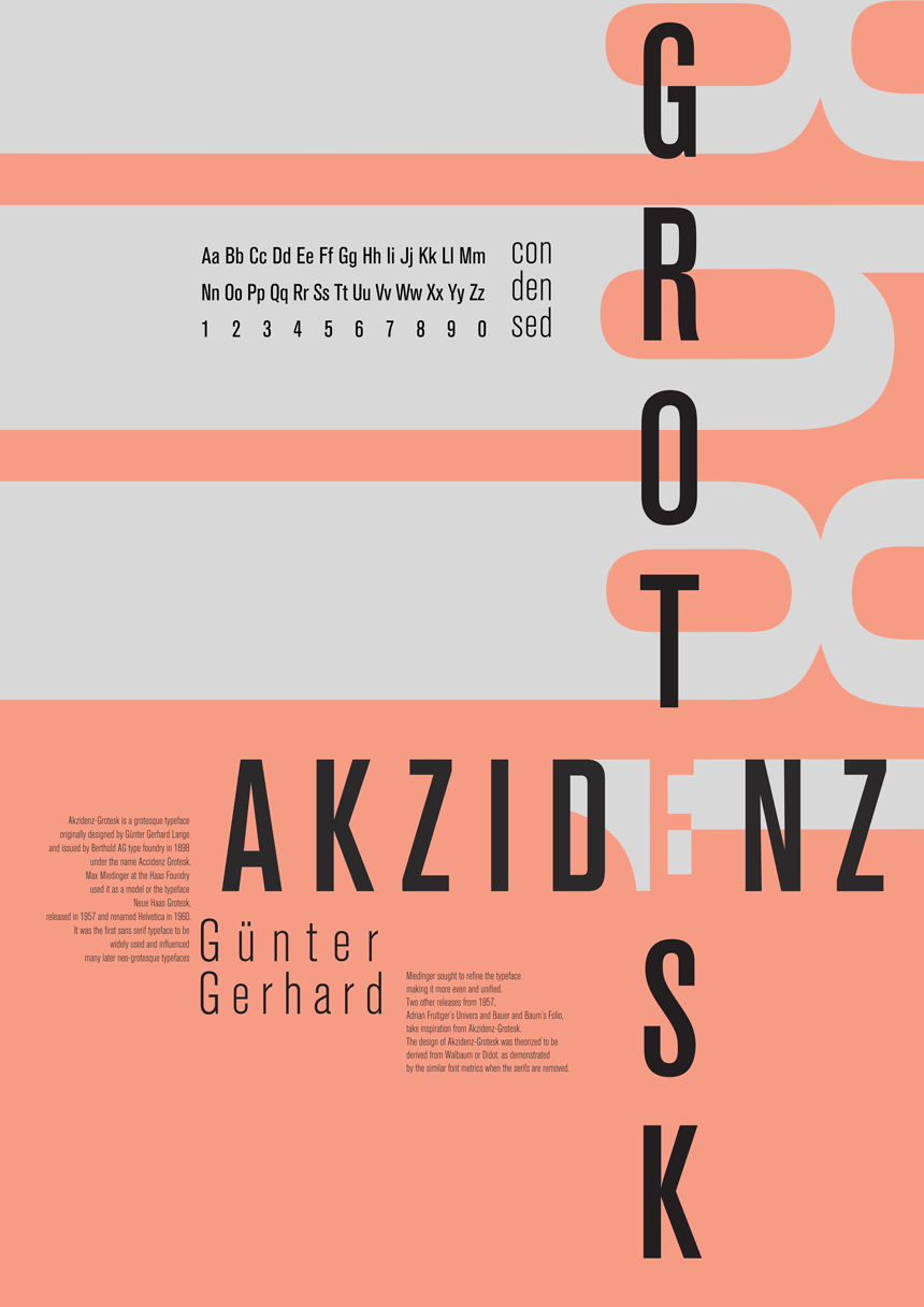 Katie Chung, Type History, Year 1, 2010, SAIC