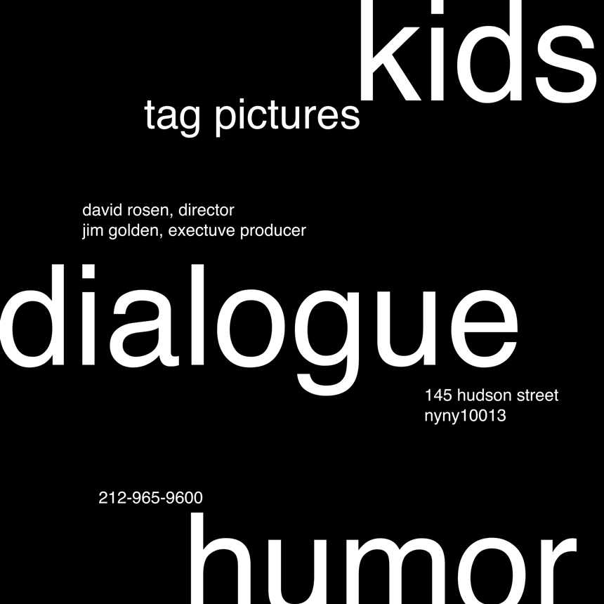 Carrie Ruby, Type Variations, Tag Pictures, Year 1, 2003, SAIC
