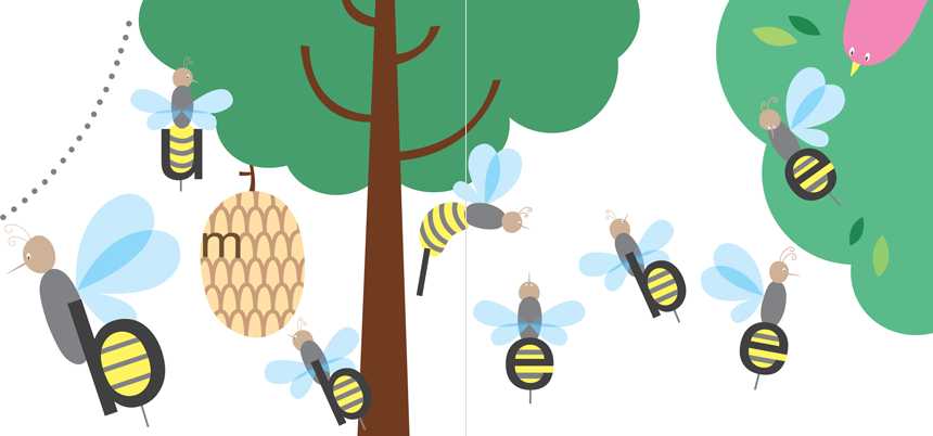 Kanae Tsujita, What Can You Find? Bumble Bee, Year 3, 2004, AUT University