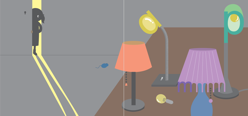 Kanae Tsujita, What Can You Find? Lamp, Year 3, 2004, AUT University