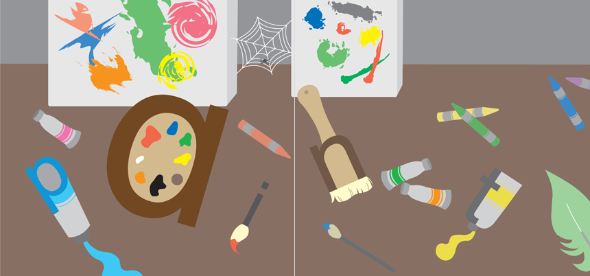 Kanae Tsujita, What Can You Find? Paint, Year 3, 2004, AUT University